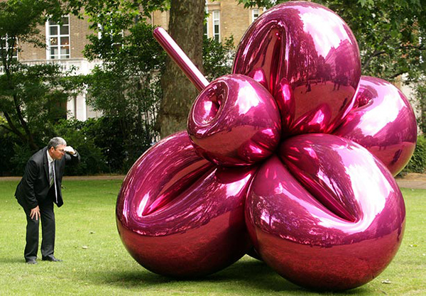 Flor de globo de Jeff Koons - Magenta