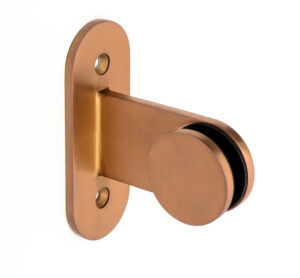 PVD coloured stainless steel balustrade clamp in Copper Brush