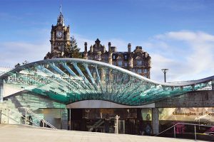 Glass Canopy at Princes Mall in Edinburgh