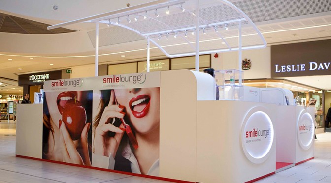 Lakeside: design, build and installation of teeth whitening kiosk at Lakeside Shopping Centre