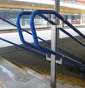 Nylon coated handrail