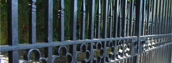 Zinc sprayed railings