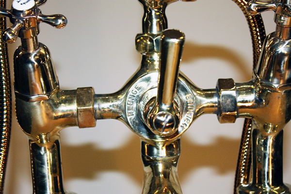Traditional brass taps