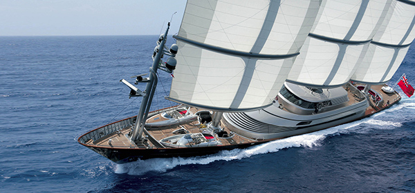 Yacht designed by Ken Freivokh
