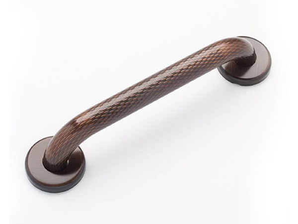 Antique Bronze PVD Hammered Grab Bar from Grab bar specialists