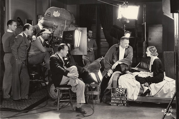 Behind the scenes during the filming of Edmund Goulding’s 1932 cinematic classic Grand Hotel