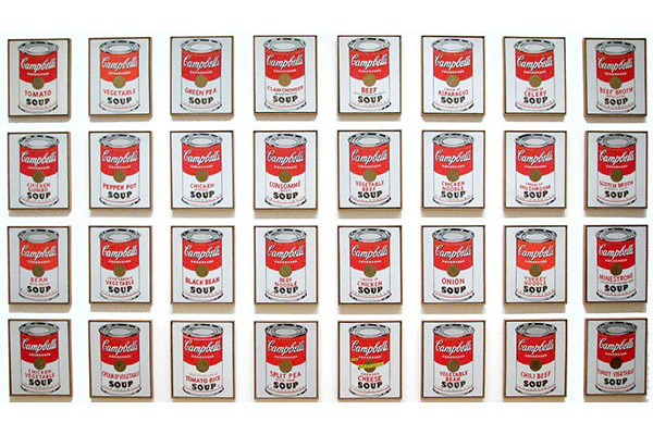 Campbell’s Soup Cans by Andy Warhol