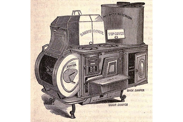 Oberlin Stove, 1869, Photo in - Beecher and Beecher Stowe, The American Woman's Home