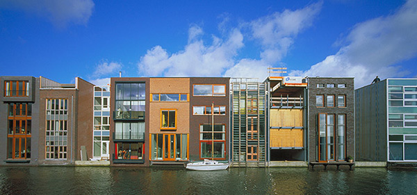 Amsterdam Borneo Sporenburg development. Photography by West 8 Urban Design and Landscape Architecture.