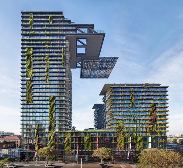 One Central Park, Sydney, Australia, designed on Biophilic principles