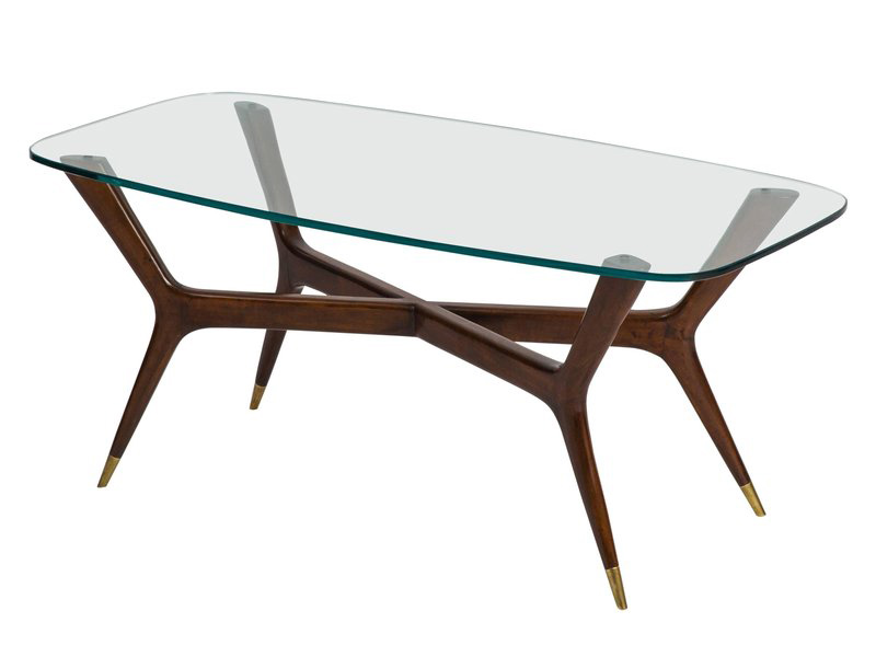 1950s walnut and glass coffee table by Gio Ponti, for sale by 1st Dibs at £9,294.32
