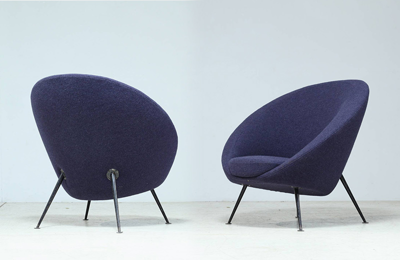 Model 813 Uovo (Egg) Chair for Cassina (1951) By Ico and Luisa Parisa, Studio Ruota, Como, Italy. Photo 1st Dibs. This piece in its original upholstery was sold by 1st Dibs