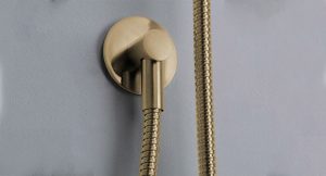 Moca Brass Shower Wall Elbow (30K) by Livinghouse