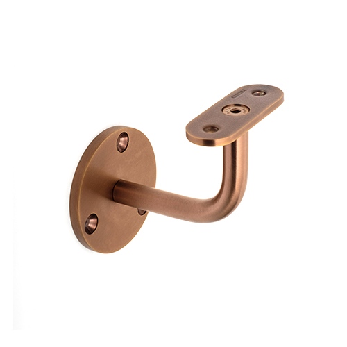 DSS BC Bent Bar Handrail Bracket in PVD coloured stainless steel Copper Brush.