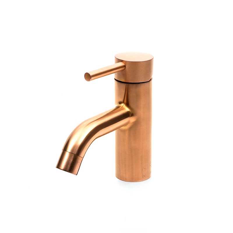 DSS DB Prestige Basin tap WA 100 in PVD coloured stainless steel Copper Brush.