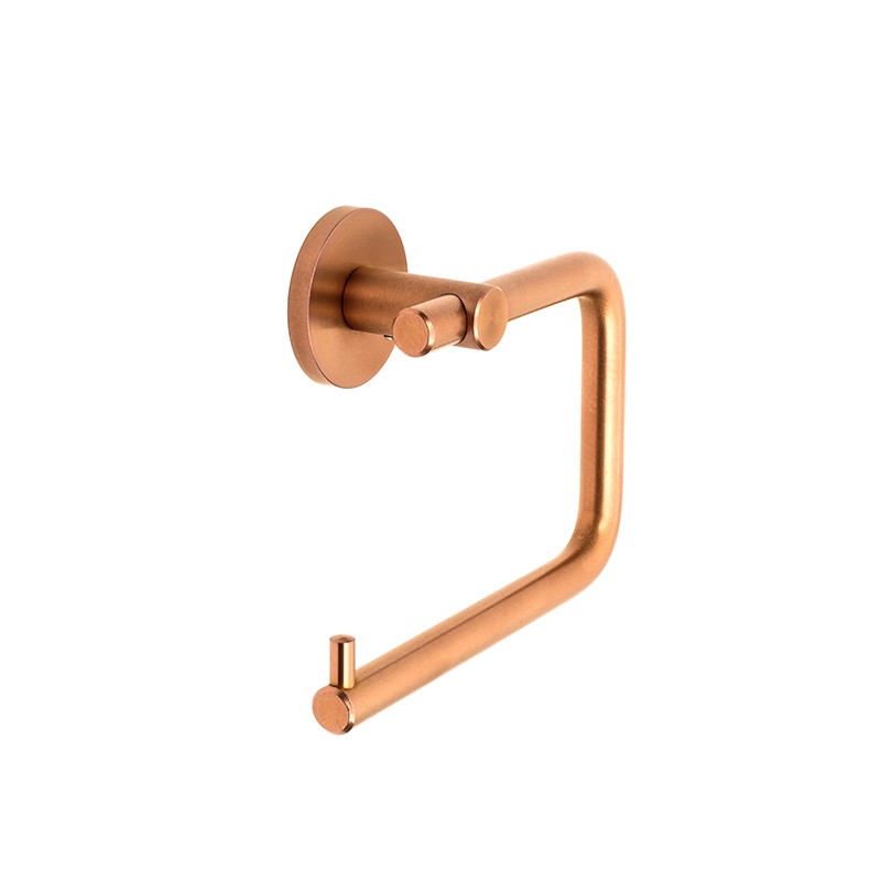 DSS DB 2104 Prestige Toilet Roll Holder in PVD coloured stainless steel Copper Brush