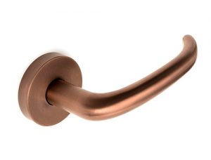JDL 3V 144 lever handle in John Desmond PVD coloured stainless steel, Copper Brush