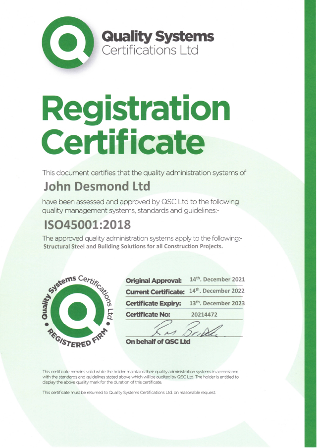 John_Desmond_Ltd_45001_Cert_2023