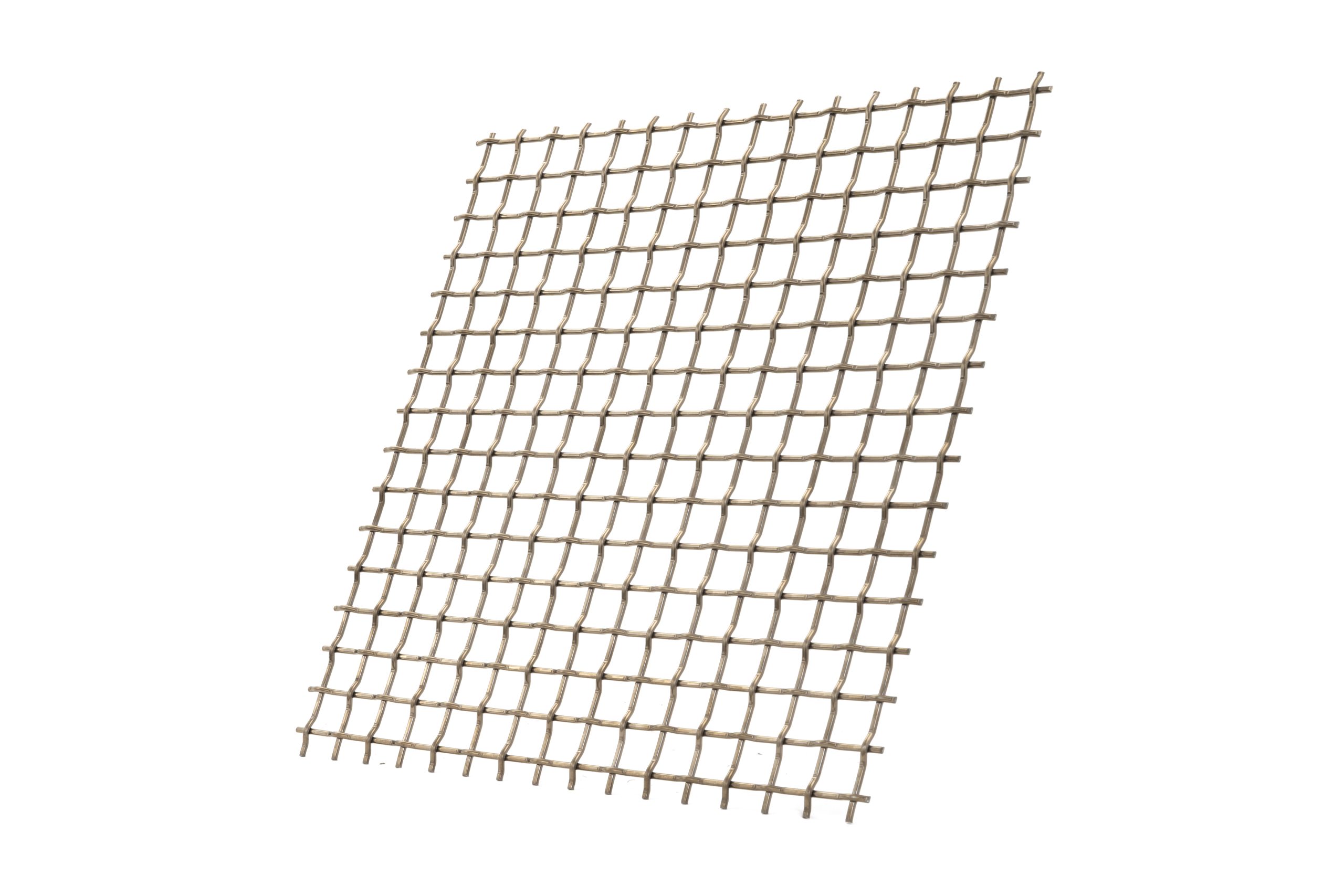 JDL Amron PVD architectural mesh - Product Ref: JDL Amron PVD Rigid Woven Mesh F-83 - Colour: Bronze - Bronze is suitable for interior and exterior use. JDL Amron PVD architectural mesh - Product Ref: JDL Amron PVD Rigid Woven Mesh F-83 - Colour: Bronze - Bronze is suitable for interior and exterior use.