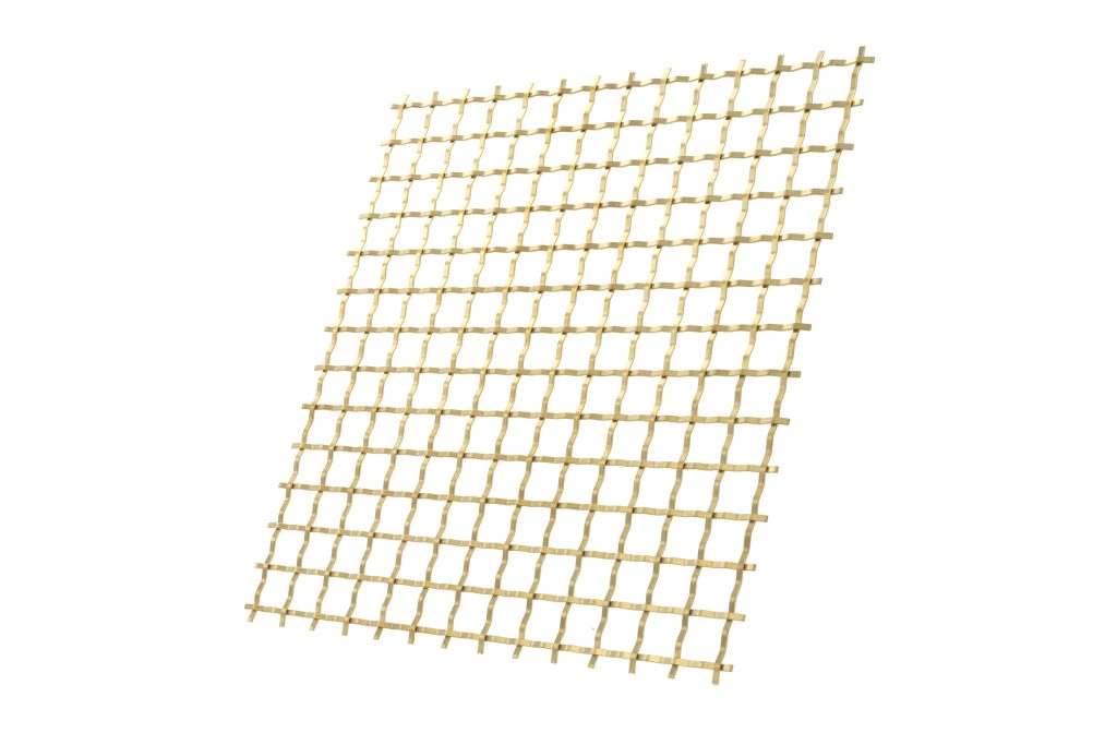 JDL Amron PVD architectural mesh - Product Ref: JDL Amron PVD Rigid Woven Mesh S-40 - Colour: Champagne - Champagne is suitable for interior and exterior use