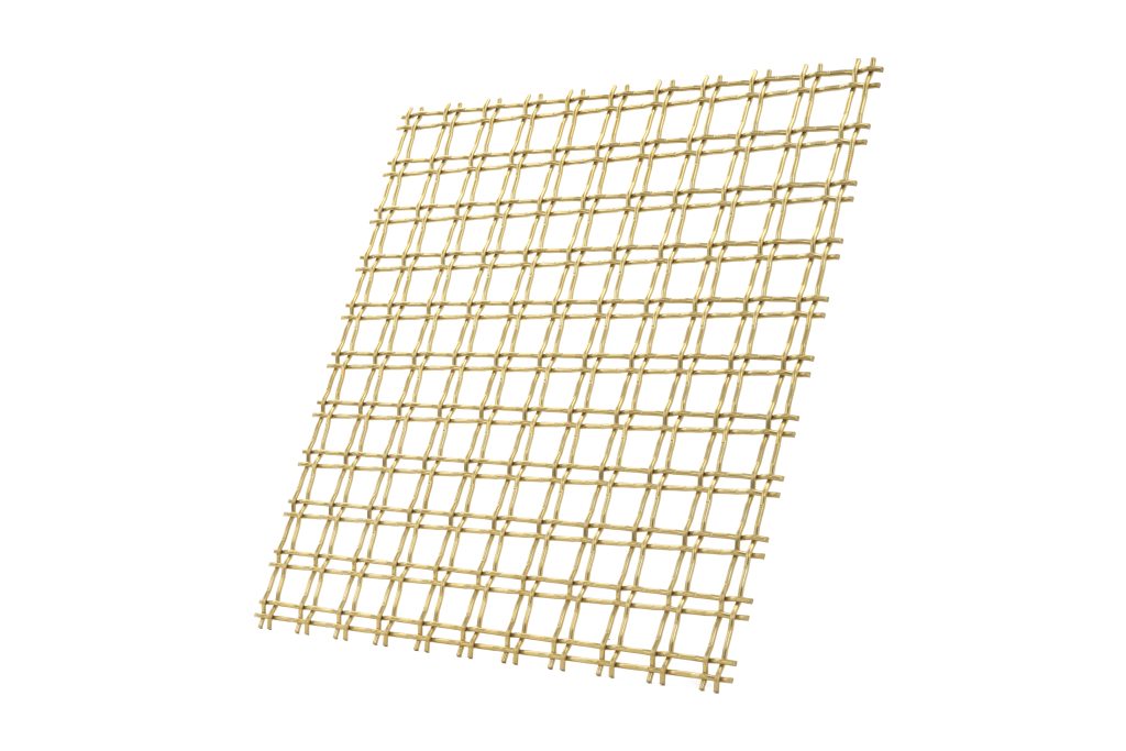 JDL Amron PVD architectural mesh - Product Ref: JDL Amron PVD Rigid Woven Mesh M22-37 - Colour: Champagne - Champagne is suitable for interior and exterior use