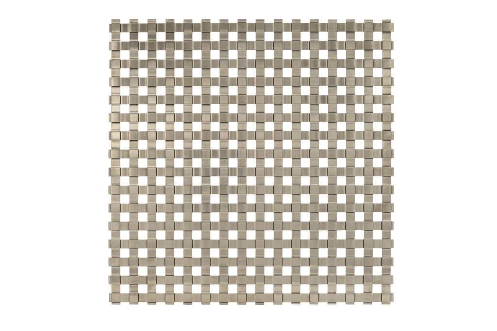 JDL Amron PVD architectural mesh - Product Ref: JDL Amron PVD Rigid Woven Mesh S-14 - Colour: Rose Gold - Rose Gold is suitable for interior and exterior use