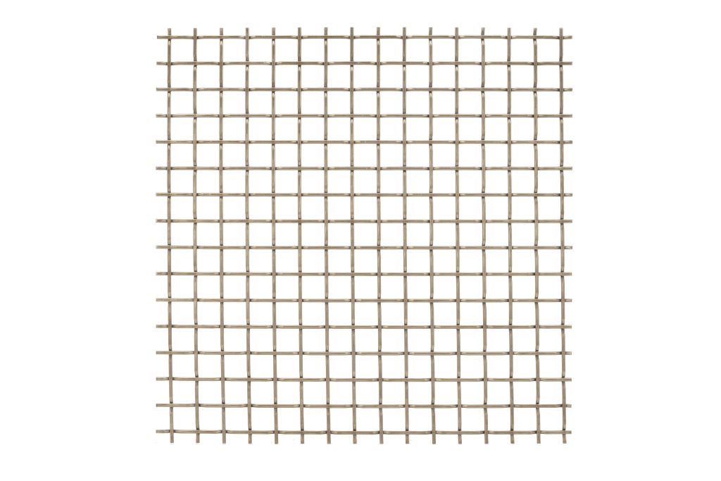 JDL Amron PVD architectural mesh - Product Ref: JDL Amron PVD Rigid Woven Mesh F-83 - Colour: Bronze - Bronze is suitable for interior and exterior use.