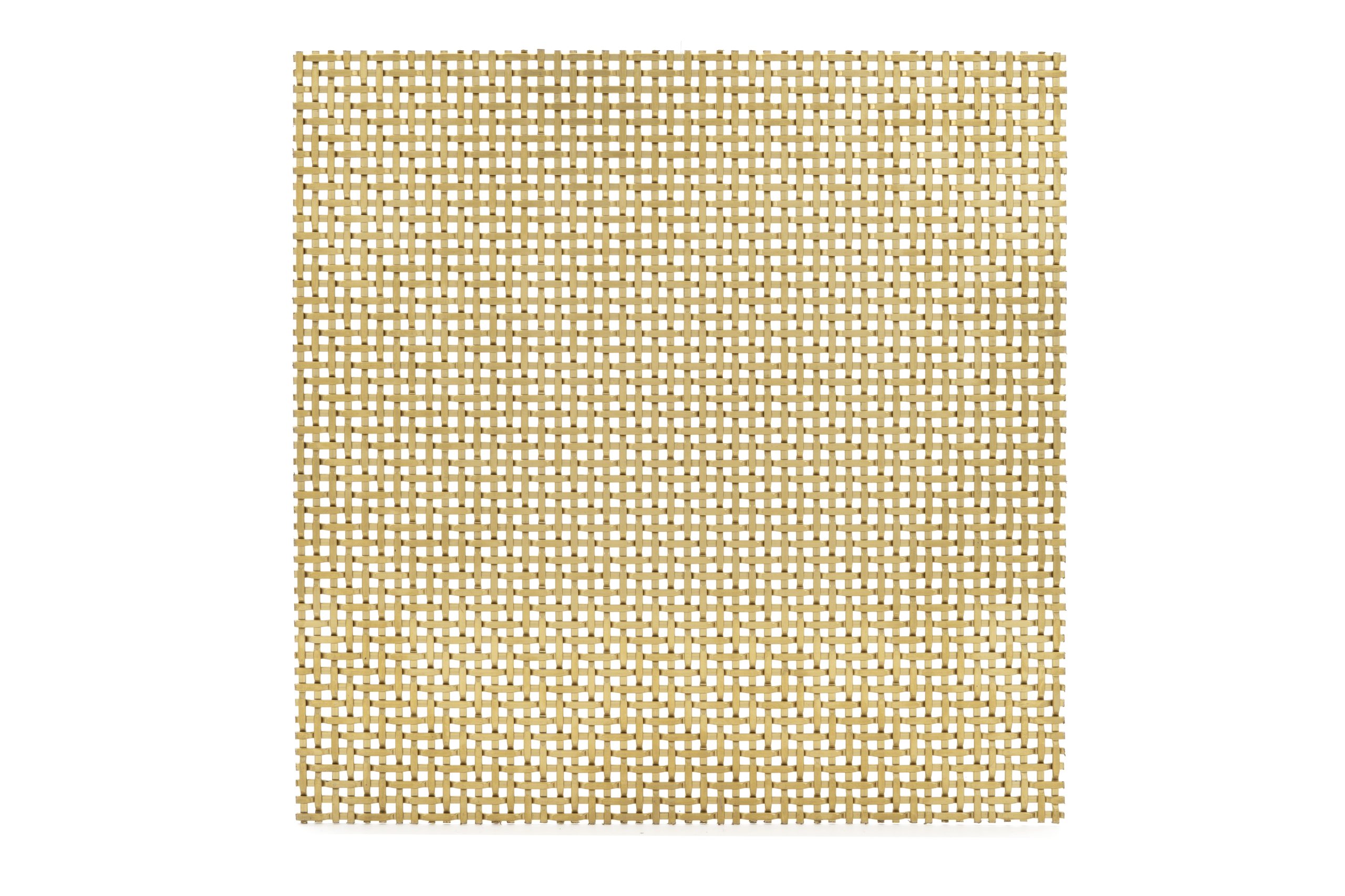 JDL Amron PVD architectural mesh - Product Ref: JDL Amron PVD Rigid Woven Mesh TW-1 - Colour: Champagne - Champagne is suitable for interior and exterior use JDL Amron PVD architectural mesh - Product Ref: JDL Amron PVD Rigid Woven Mesh TW-1 - Colour: Champagne - Champagne is suitable for interior and exterior use