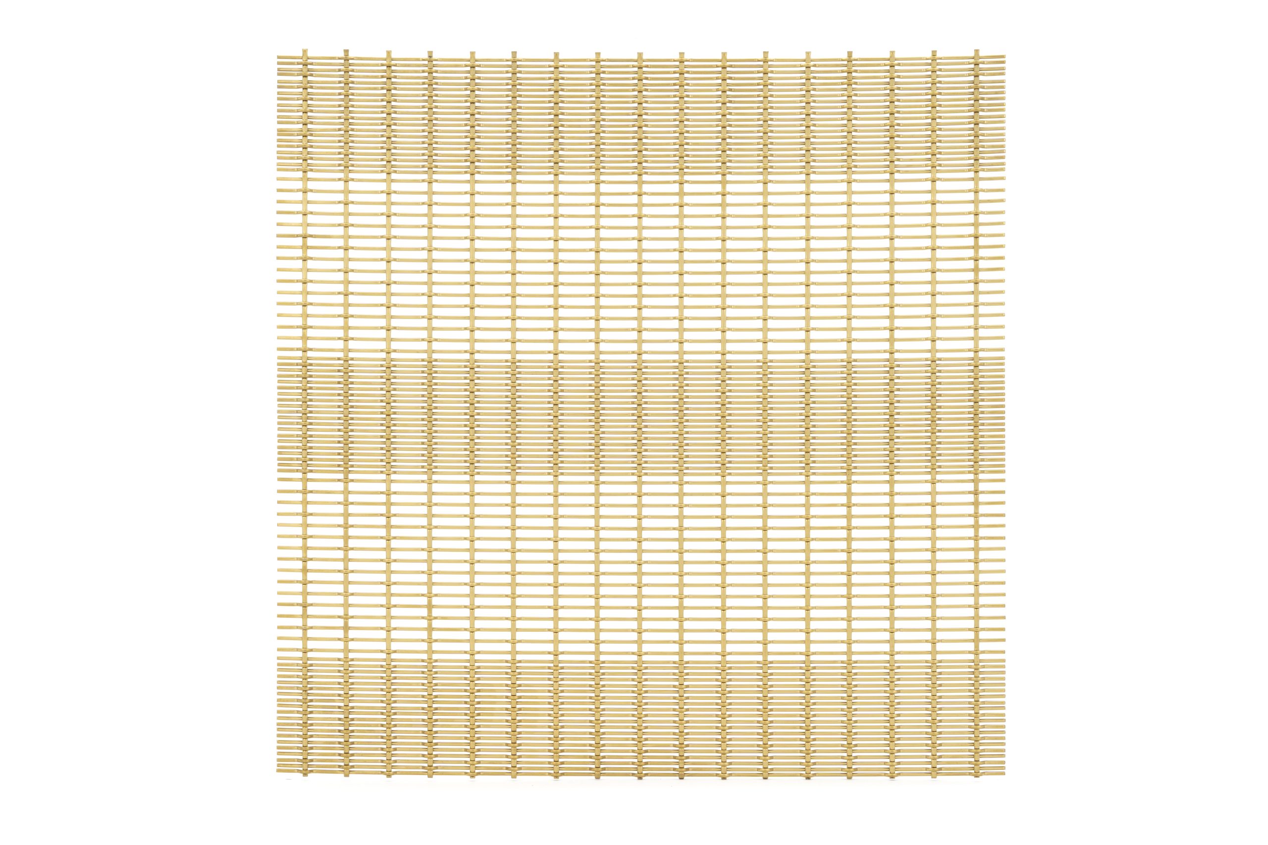 JDL Amron PVD architectural mesh - Product Ref: JDL Amron PVD Rigid Woven Mesh PFZ-53 - Colour: Champagne - Champagne is suitable for interior and exterior use