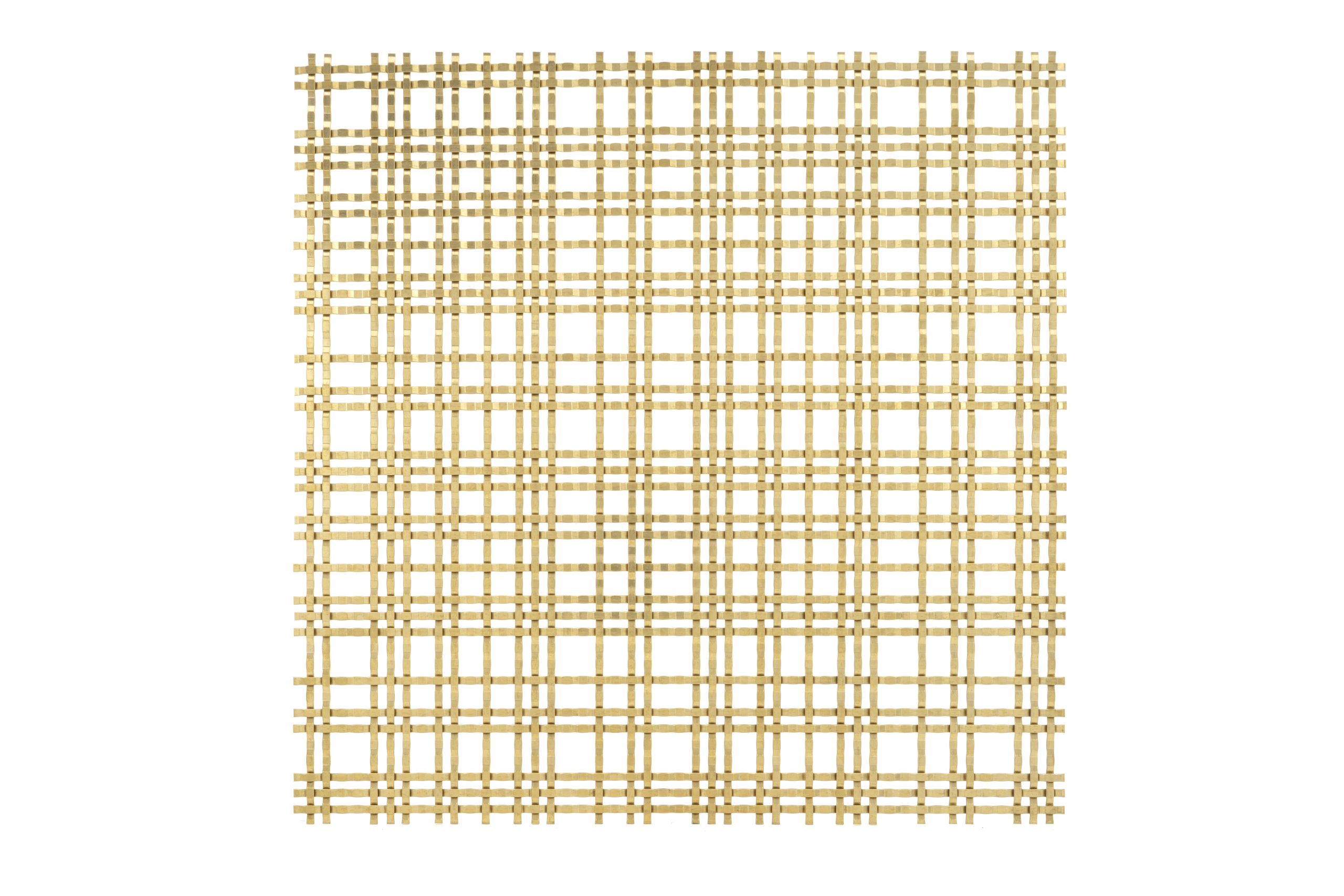 JDL Amron PVD architectural mesh - Product Ref: JDL Amron PVD Rigid Woven Mesh SJD-21 - Colour: Champagne - Champagne is suitable for interior and exterior use