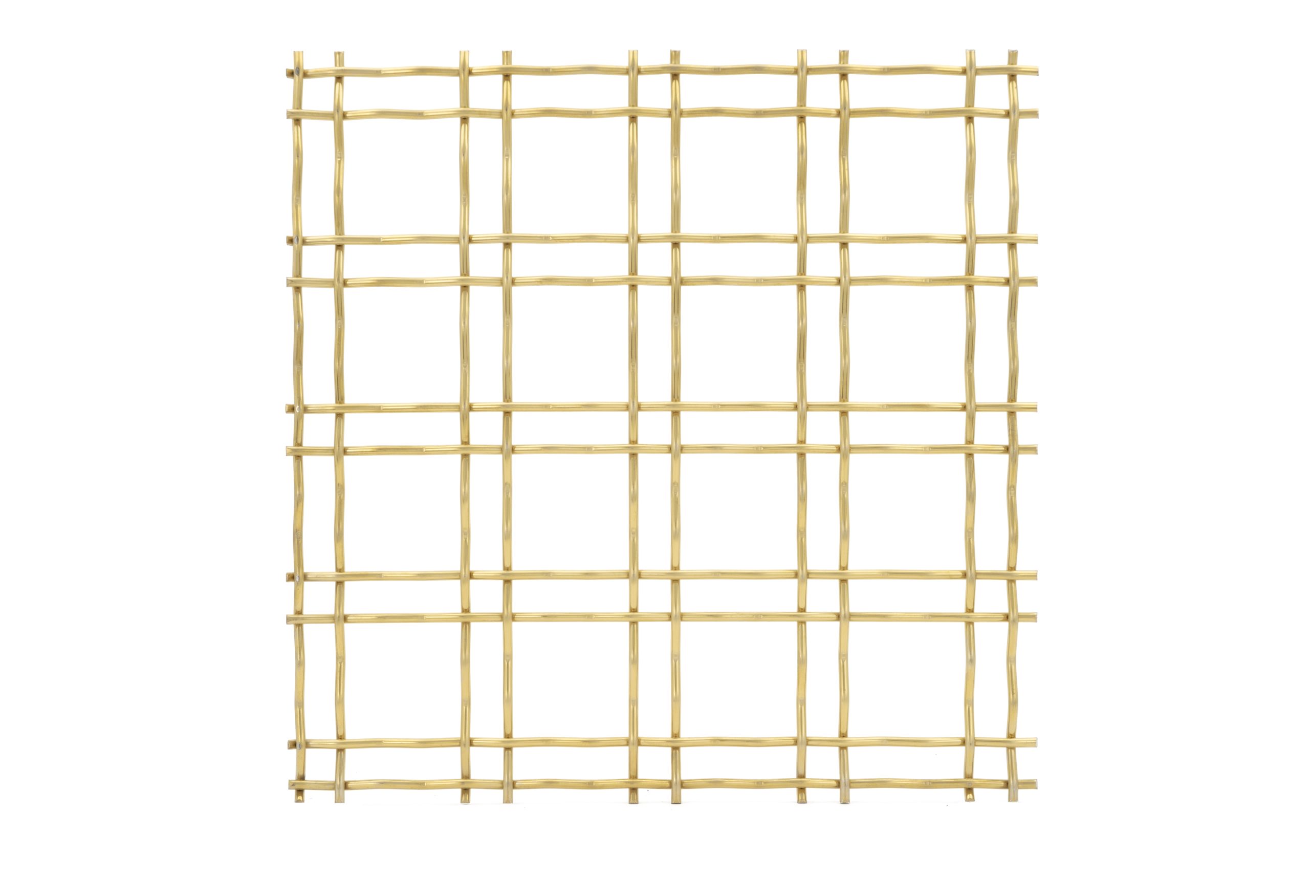 JDL Amron PVD architectural mesh - Product Ref: JDL Amron PVD Rigid Woven Mesh M22-8 - Colour: Champagne - Champagne is suitable for interior and exterior use JDL Amron PVD architectural mesh - Product Ref: JDL Amron PVD Rigid Woven Mesh M22-8 - Colour: Champagne - Champagne is suitable for interior and exterior use
