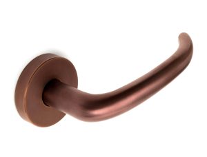 3V lever handle 144 in PVD coloured stainless steel Bronze Brush