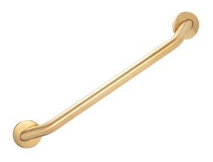 The Splash Lab Grab Bar TSL.GR45.600 mm in PVD coloured stainless steel Brass Brush