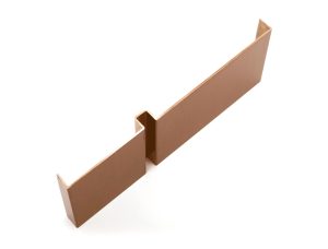 V-Groove Profile MP05-1 1.25mm in PVD coloured stainless steel Bronze Hairline