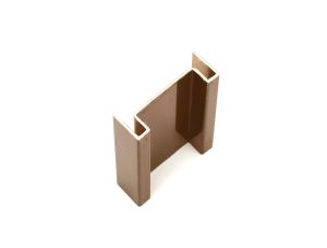 V-Groove Profile MP04-O 1.25mm in PVD coloured stainless steel Bronze Brush